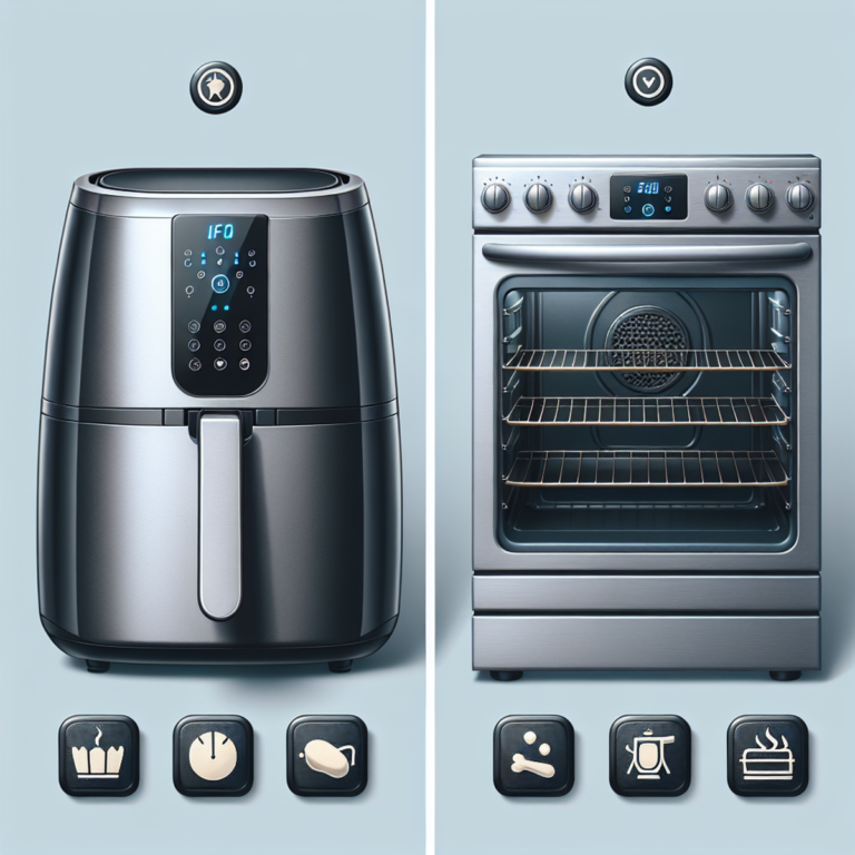 What are the key differences between an air fryer and an oven?